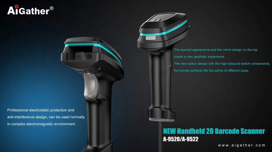 Factory Supply Automatic Handheld 1d 2D Barcode Scanner for Retail