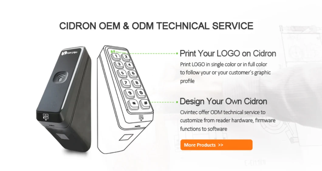 OEM Wiegand Qr Code Bar Code Scanner RFID NFC Reader with Logo Printing Service