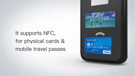 EMV L2 Linux Qr Code RFID NFC Card Reader GPS Bus Ticketing Validator Vending Conductor Machine P18